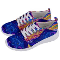 Abstract Paisley Art Pattern Design Fabric Floral Decoration Men s Lightweight Sports Shoes by danenraven
