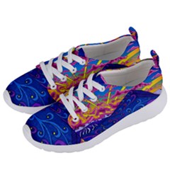 Abstract Paisley Art Pattern Design Fabric Floral Decoration Women s Lightweight Sports Shoes by danenraven
