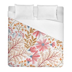 Flowers Pattern Seamless Floral Floral Pattern Duvet Cover (Full/ Double Size)