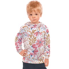 Flowers Pattern Seamless Floral Floral Pattern Kids  Hooded Pullover