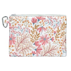 Flowers Pattern Seamless Floral Floral Pattern Canvas Cosmetic Bag (XL)