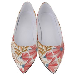 Flowers Pattern Seamless Floral Floral Pattern Women s Low Heels