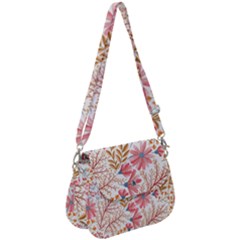 Flowers Pattern Seamless Floral Floral Pattern Saddle Handbag