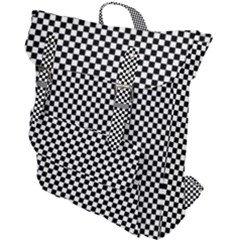 Black And White Checkerboard Background Board Checker Buckle Up Backpack