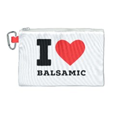 I Love Baci Canvas Cosmetic Bag (large)