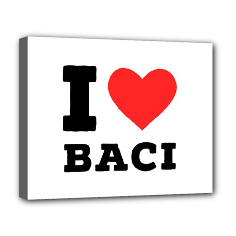 I Love Baci  Deluxe Canvas 20  X 16  (stretched) by ilovewhateva