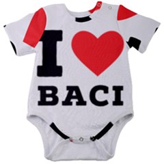 I Love Baci  Baby Short Sleeve Bodysuit by ilovewhateva