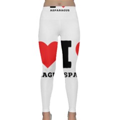 I Love Asparagus  Classic Yoga Leggings by ilovewhateva