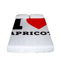 I Love Apricot  Fitted Sheet (full/ Double Size) by ilovewhateva