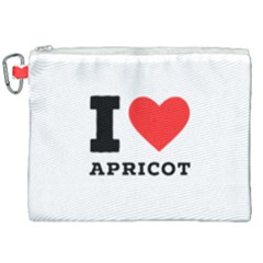 I Love Apricot  Canvas Cosmetic Bag (xxl) by ilovewhateva