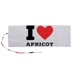 I Love Apricot  Roll Up Canvas Pencil Holder (m) by ilovewhateva