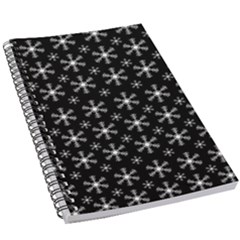 Snowflakes Background Pattern 5 5  X 8 5  Notebook