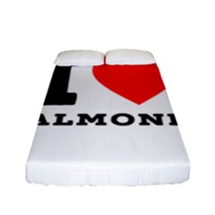 I Love Almond  Fitted Sheet (full/ Double Size) by ilovewhateva