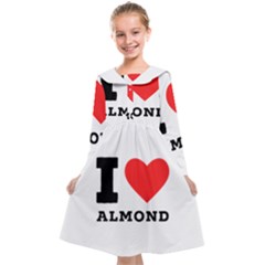 I Love Almond  Kids  Midi Sailor Dress by ilovewhateva