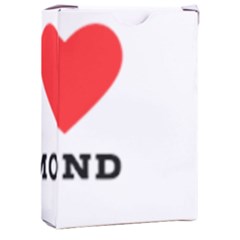 I Love Almond  Playing Cards Single Design (rectangle) With Custom Box by ilovewhateva