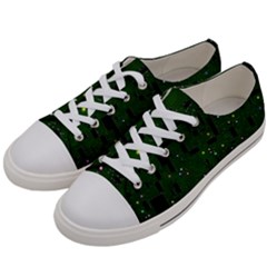 Circuit Board Conductor Tracks Men s Low Top Canvas Sneakers by Cowasu