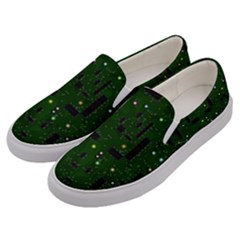 Circuit Board Conductor Tracks Men s Canvas Slip Ons by Cowasu