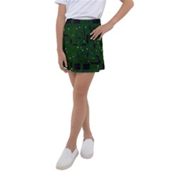 Circuit Board Conductor Tracks Kids  Tennis Skirt by Cowasu