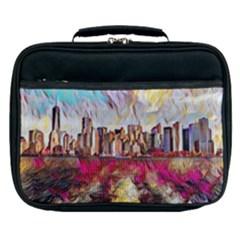 New York Skyline Manhattan City Lunch Bag by Cowasu