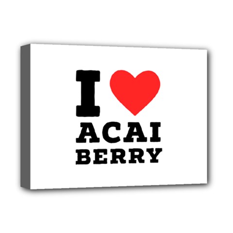 I love acai berry Deluxe Canvas 16  x 12  (Stretched) 