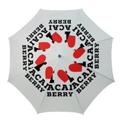 I Love Acai Berry Golf Umbrellas by ilovewhateva