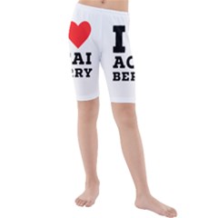 I love acai berry Kids  Mid Length Swim Shorts