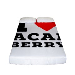 I love acai berry Fitted Sheet (Full/ Double Size)