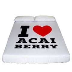 I love acai berry Fitted Sheet (California King Size)