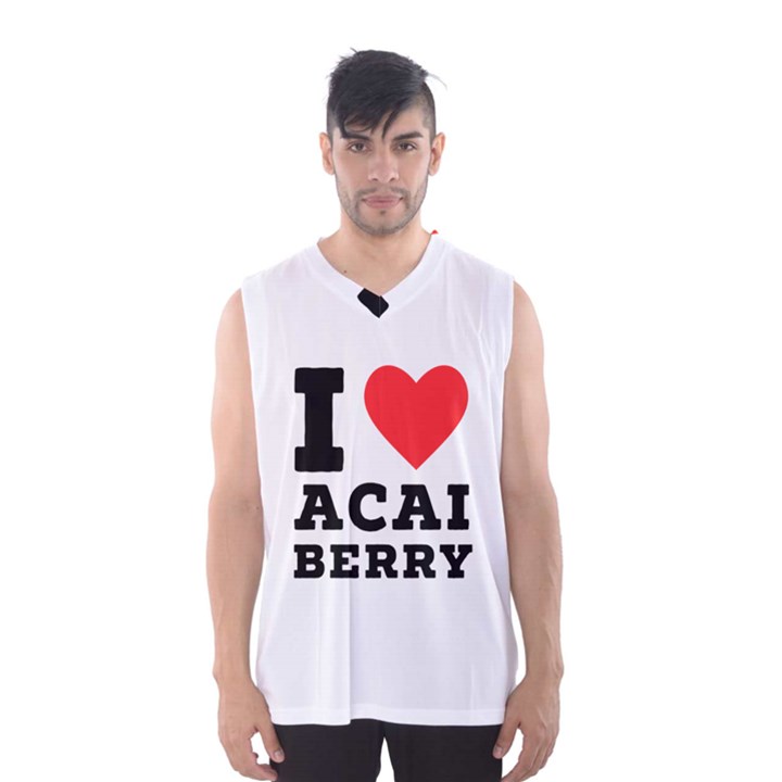 I love acai berry Men s Basketball Tank Top