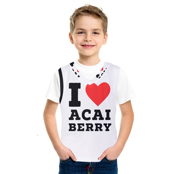 I love acai berry Kids  Basketball Tank Top