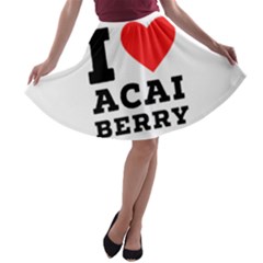 I love acai berry A-line Skater Skirt