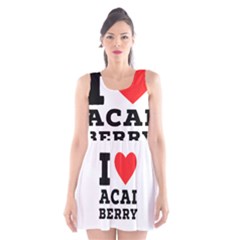 I love acai berry Scoop Neck Skater Dress