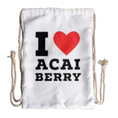I love acai berry Drawstring Bag (Large)