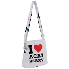 I love acai berry Zipper Messenger Bag