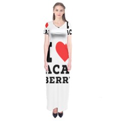 I love acai berry Short Sleeve Maxi Dress