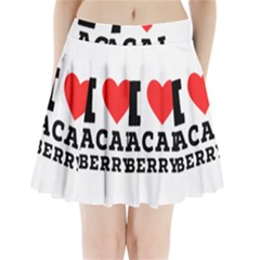 I love acai berry Pleated Mini Skirt