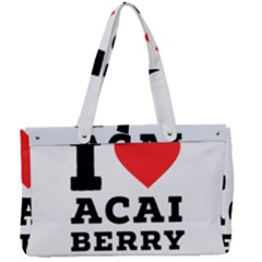I love acai berry Canvas Work Bag