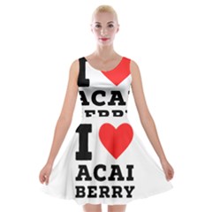 I love acai berry Velvet Skater Dress