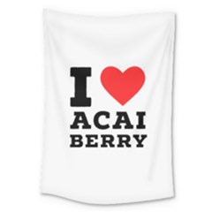 I Love Acai Berry Large Tapestry