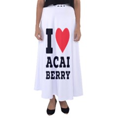 I love acai berry Flared Maxi Skirt