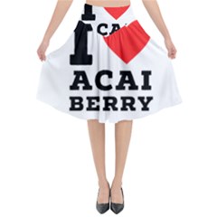 I love acai berry Flared Midi Skirt