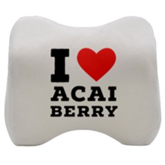 I love acai berry Velour Head Support Cushion