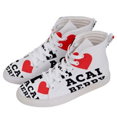 I Love Acai Berry Women s Hi-top Skate Sneakers by ilovewhateva