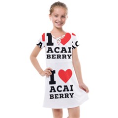 I Love Acai Berry Kids  Cross Web Dress by ilovewhateva