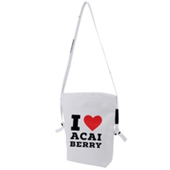 I love acai berry Folding Shoulder Bag
