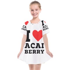 I love acai berry Kids  Smock Dress