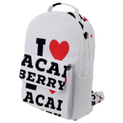 I love acai berry Flap Pocket Backpack (Small)