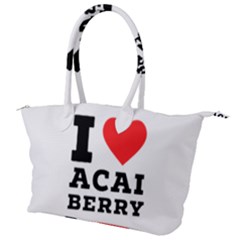 I love acai berry Canvas Shoulder Bag