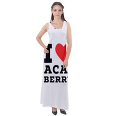 I love acai berry Sleeveless Velour Maxi Dress