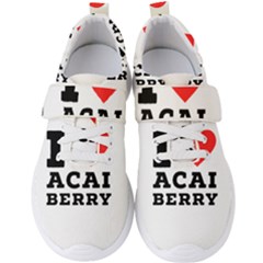I love acai berry Men s Velcro Strap Shoes